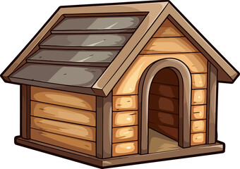 Dog house clipart design illustration