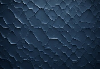 Background image of texture plaster on the wall in dark blue black tones in grunge style