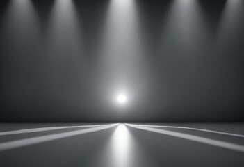 Light ackground image in gray tones with minimalist design of lights and shadows for product present
