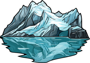 Mountain clipart design illustration