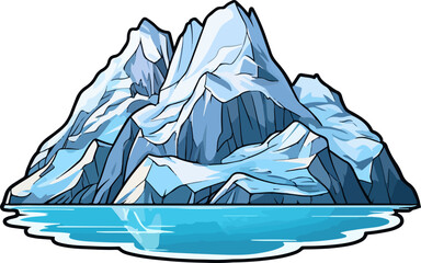 Mountain clipart design illustration