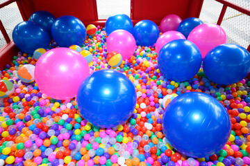 Fototapeta na wymiar Colorful balls, great toys for children.
