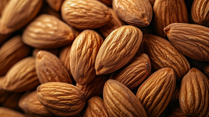 Fototapeta premium Almonds Texture For Healhy Food And Nutrition. Dried Fruits Texture Concept
