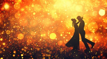 Passionate Dancer In Action with Bokeh Effect