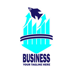 Fototapeta premium Abstract Initial Logo. Blue and color isolated on White Background. Technology and Business Branding Logos. Flat Vector Logo Design Template Element icon.