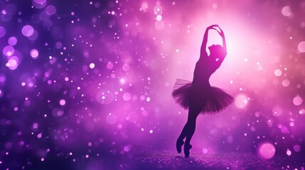 Obraz premium Dancer in Bokeh Effects