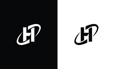 H letter logo alphabet for company icon design