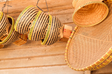 Traditional crafts for household furniture are made from bamboo