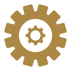 engineer symbol, engineering sign, cogwheel sign in the industry