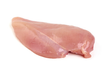 Chicken breast, isolated on white background.