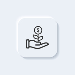 Investment, business start up icon