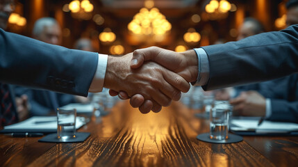 business people shaking hands