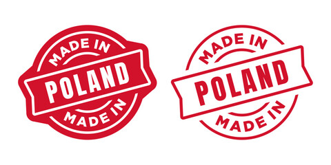 Made in Poland Stamp. Vector illustration