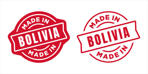 Made in Bolivia Stamp. Vector illustration
