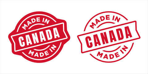 Made in Canada Stamp. Vector illustration