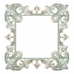 winter snow crystal frame