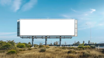 Billboard mockup outdoor ai generated background