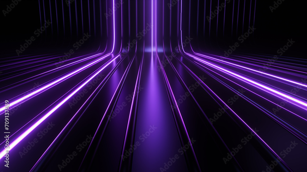 Canvas Prints abstract background in violet glowing neon colors in futuristic technology concept.