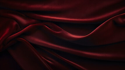 a close up of a red fabric - obrazy, fototapety, plakaty