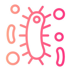 bacteria gradient icon