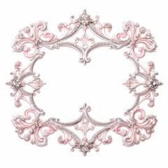 winter snow crystal frame
