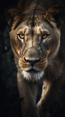 very powerful national geographic image spirit animal tiger created with Generative Ai