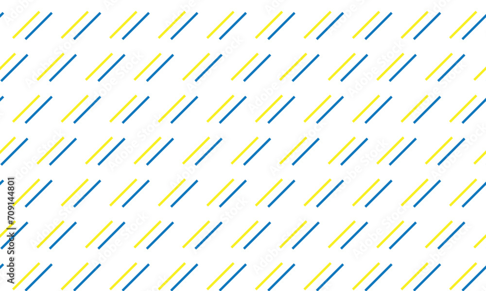 Poster abstract geometric seamless diagonal blue yellow line pattern.
