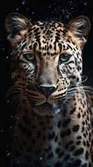 Obraz premium very powerful national geographic image spirit animal tiger created with Generative Ai