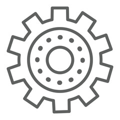 engineer symbol, engineering sign, cogwheel sign in the industry