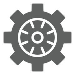 engineer symbol, engineering sign, cogwheel sign in the industry