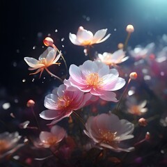 pink lily flowers