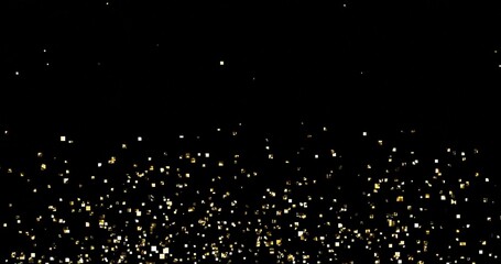 gold glitter for a holiday card, animation banner