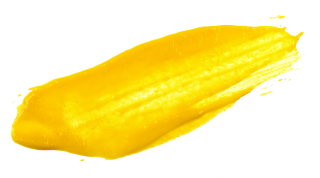 Stain of yellow American mustard isolated