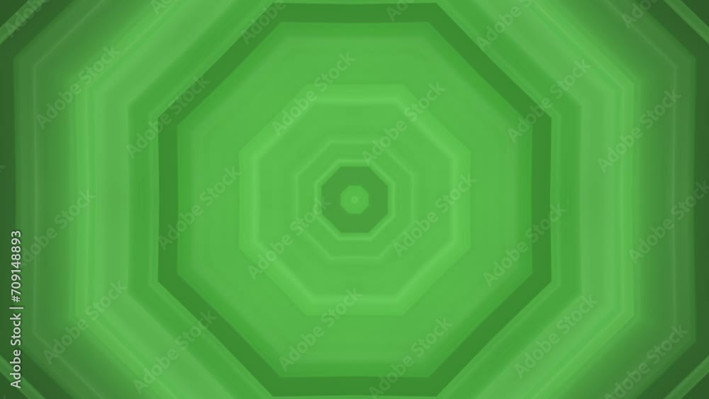 Poster Abstract green loop motion background. Dynamic geometric animated loopable background video with ripple texture.