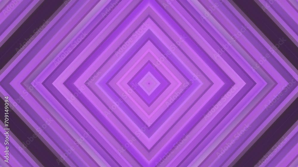 Poster Abstract purple motion background. Dynamic geometric animated loopable background video with ripple texture.