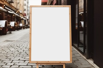 advertisement board space as empty blank white mockup signboard with copy space area