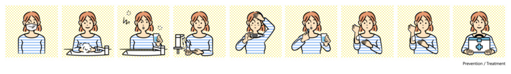 人物イラスト（体調管理）