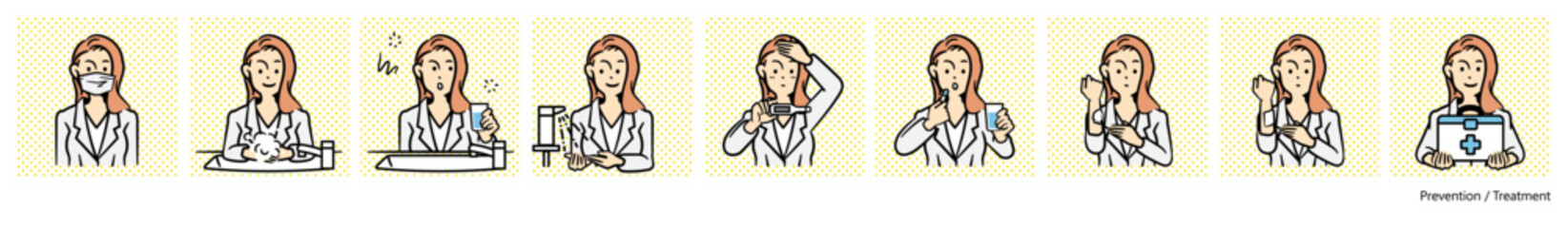 人物イラスト（体調管理）