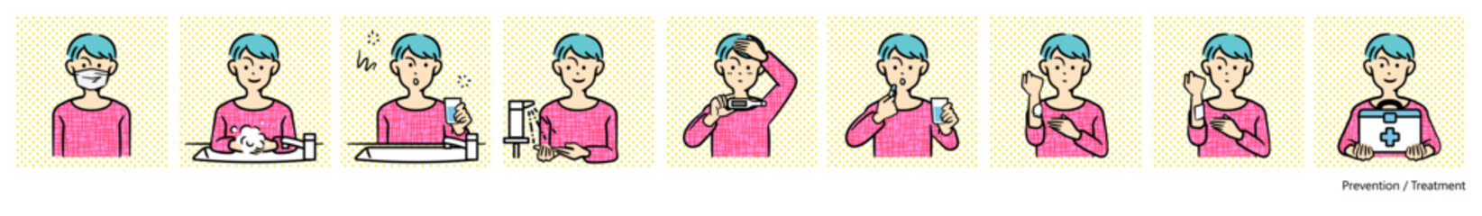 人物イラスト（体調管理）