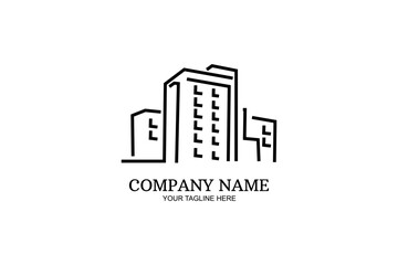 Fototapeta premium Real Estate Company logo vector illustration. suitable for Real Estate Company and property development logo. 