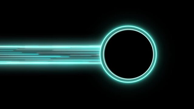 Fash charging neon line speed 4K Loop Animation Super Fast Speed ​​Line Side Background Flow. Super Fast Internet Technology Fiber Docsis blue and purple alpha looping