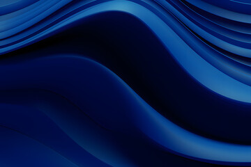 Obraz premium Elegance Abstract Soft Focus Wave on Glossy Dark Blue Fabric for Background