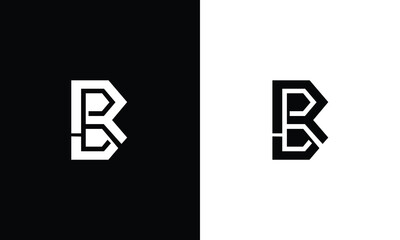 RB BR Letter Logo Design Icon Vector Symbol - obrazy, fototapety, plakaty