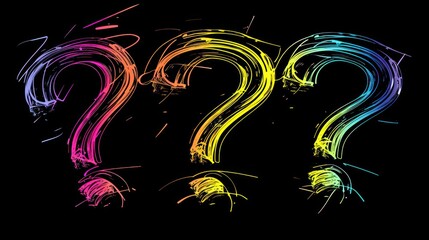 Fototapeta premium Question mark symobol for Questions and Answers Session