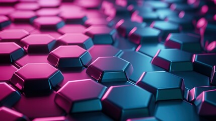 Hexagonal abstract metal with light background. technology hexagonal background. Modern Technology Background.