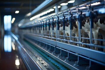 Efficient Cow Milking Facility Dairy Farm Innovation