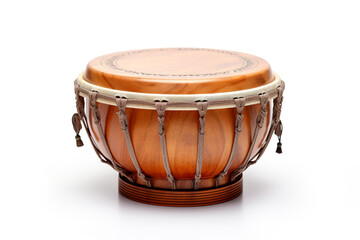 Play Tabla isolated on white background created with Generative Ai