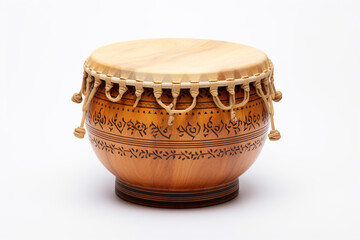 Play Tabla isolated on white background created with Generative Ai