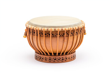Play Tabla isolated on white background created with Generative Ai