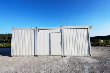 Housing container for refugees or construction workers.